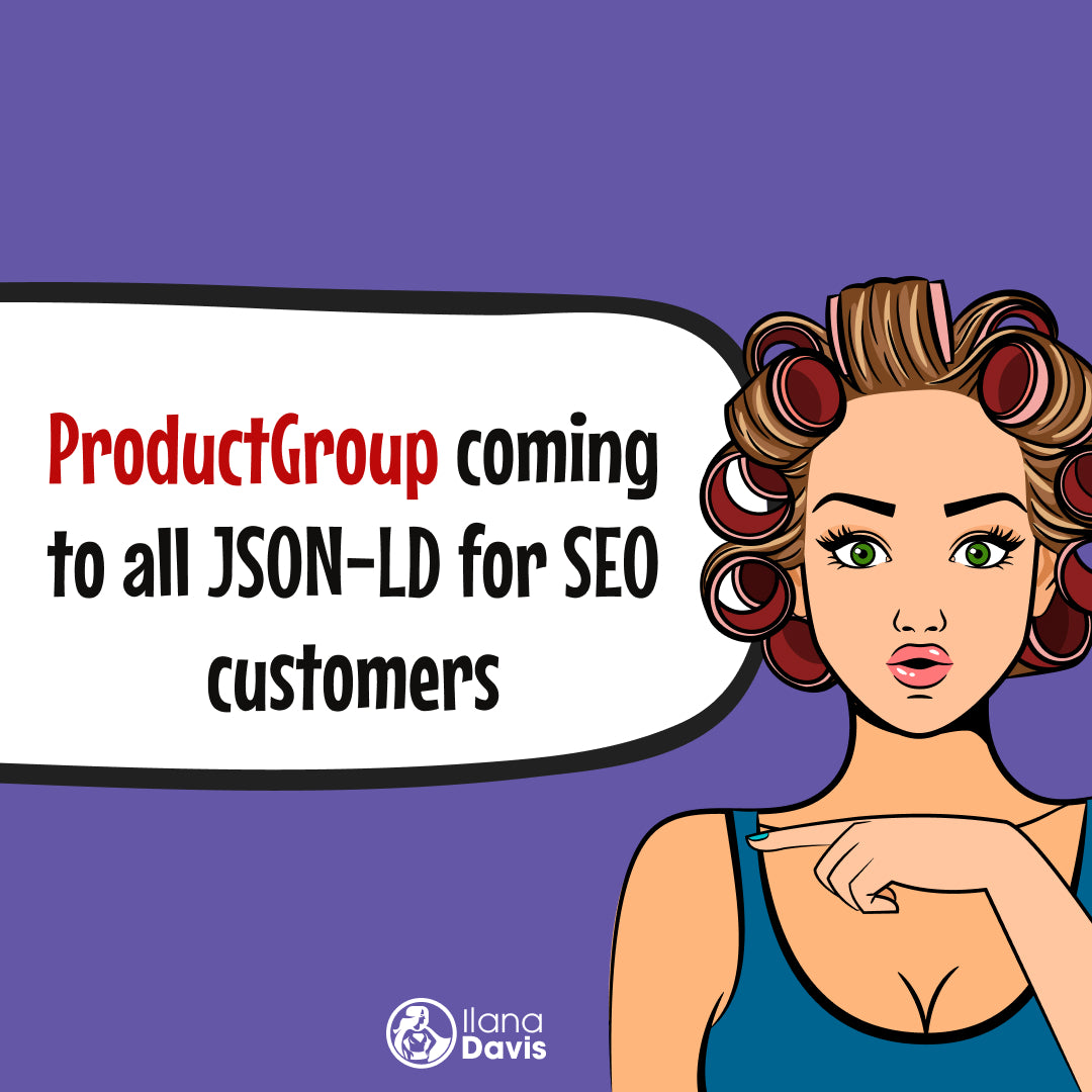 ProductGroup coming to all JSON-LD for SEO customers